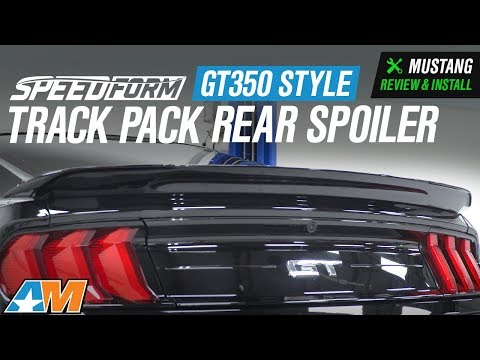 2015-2018 Mustang SpeedForm GT350 Style Track Pack Rear Spoiler - Pre-Painted Review & Install