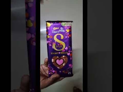 Valentine's Day Special Dairy Milk Silk Heart Blush Chocolate ❤️❤️❤️ #shortsvideo #shortsyoutube