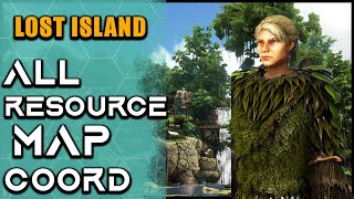 ARK: LOST ISLAND RESOURCE MAP GUIDE
