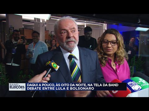 Candidato Lula chega para o debate na Band 16/10/2022 20:01:04