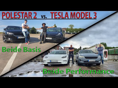 Polestar 2 vs. Model 3: Verbrauch bei 200km/h + 120km/h & Laden!