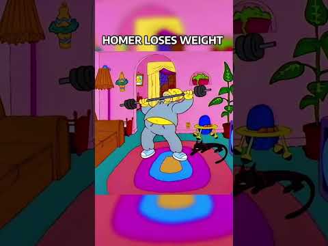 Homer loses weight, 😲 #thesimpsons