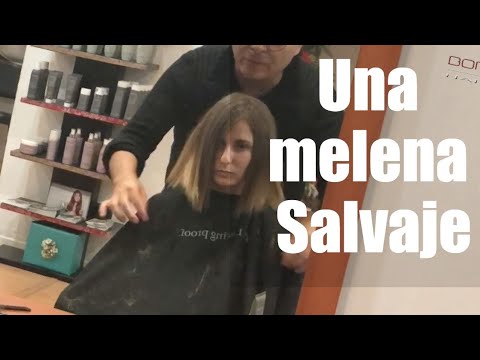 Cómo cortar una melena con degradado en las puntas