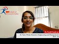 Ms Preethi Vasudevan Tells What Makes M Tech WREM At TERI SAS Stand Apart