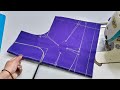 Four Tucks Blouse Cutting Easy Method 4 Tuck Blouse Cutting Simple Method