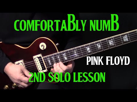 how to play "Comfortably Numb" second guitar solo by Pink Floyd | David Gilmour | LESSON