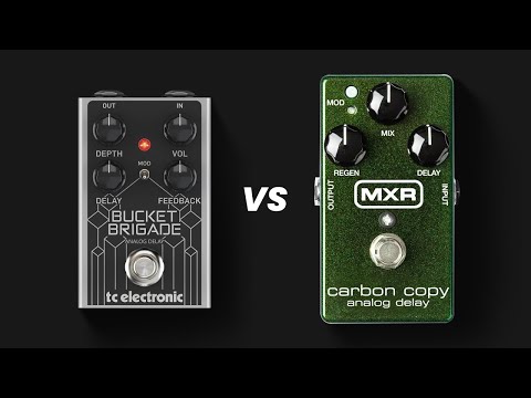 KING OF ANALOG DELAYS: MXR Carbon Copy vs TC Electronic Bucket Brigade Analog Delay Pedal Comparison