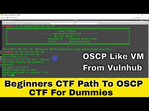 oscp like VM From vulnhub walkthrough  | CTF For Beginners | Complete Black box testing CTF to root