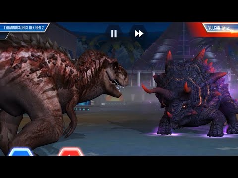 JURASSIC WORLD | TYRANNOSAURUS REX GEN 2 Vs VULCAN 19