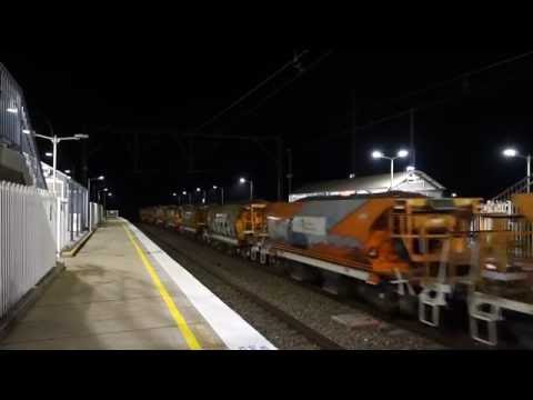 Double 81's with a rail maintenance train - 10/6/16