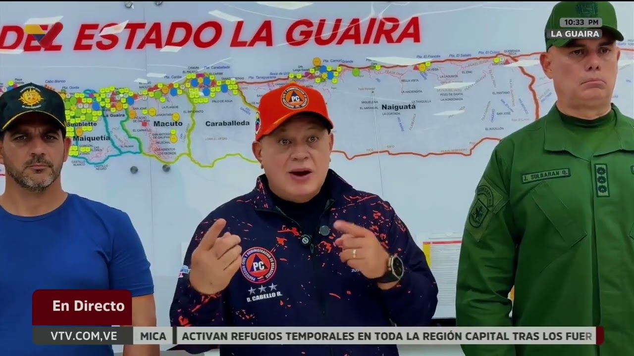 Diosdado Cabello desmiente alerta de tsunami este 25 de junio de 2026 en la noche