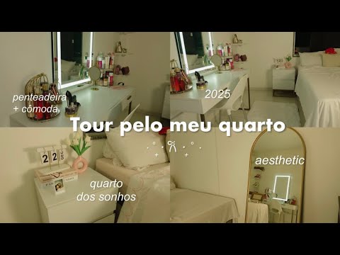 tour of my dream bedroom - pinterest aesthetic 2025, bedroom + vanity + dresser