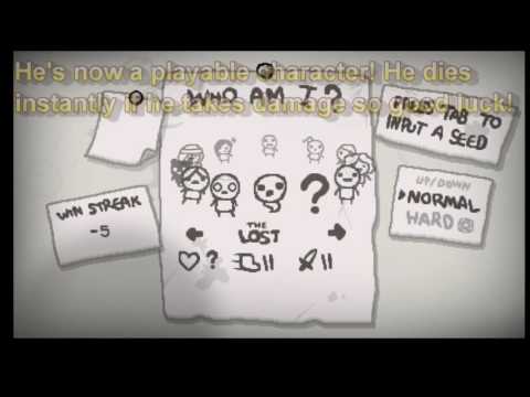 The Binding Of Isaac Rebirth How To Unlock The Lost! (Before Afterbirth DLC)