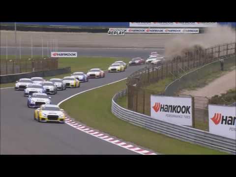 Audi Sport TT Cup 2016. Race 1 Circuit Park Zandvoort. 1st Lap Big Crash & Red Flag