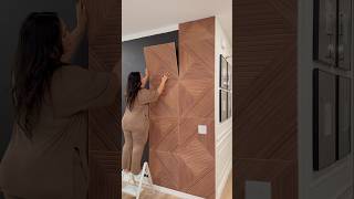 The accent wall of my dreams! 😍Easy Peel &amp; Stick DIY &amp; Renter Friendly #diy #homedecor #home