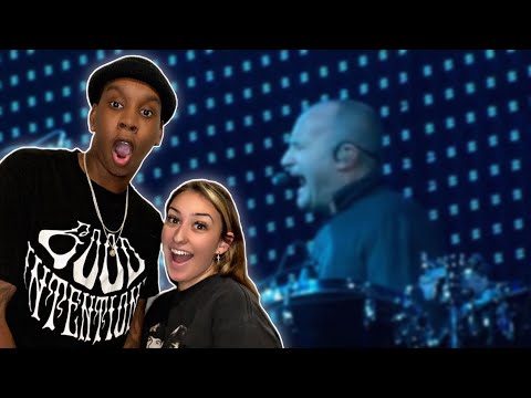 OUR FIRST TIME HEARING Phil Collins - In The Air Tonight LIVE REACTION | THE BEST LIVE CONCERT! 😱😳