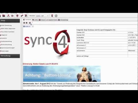 Online Shop Schnittstelle für Ihre Warenwirtschaft Version 2012