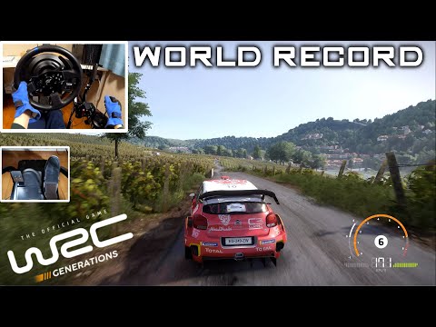 [World Record] ADAC Rallye Deutschland(C3 WRC 2018) | WRC Generations | T300RS + TH8A
