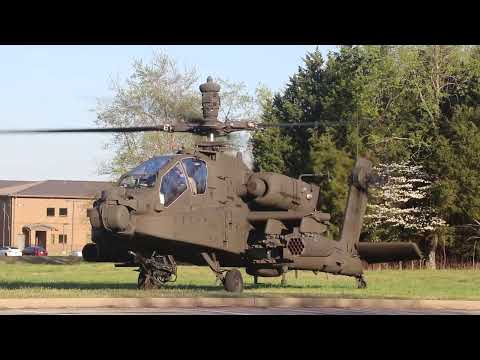 AH-64E Apache Guardian Start Up and Take Off After The 101st Airborne Car Show