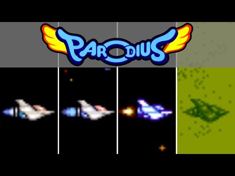 Parodius -Versions Comparison- #106 #retrogaming #arcade #gb #nes #snes #pce #x68000 #ps1 #saturn