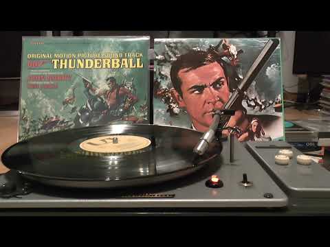 Vinyl HQ, JOHN BARRY, JAMES BOND 007, THUNDERBALL serenade, original 1958 PE3310 turntable sound