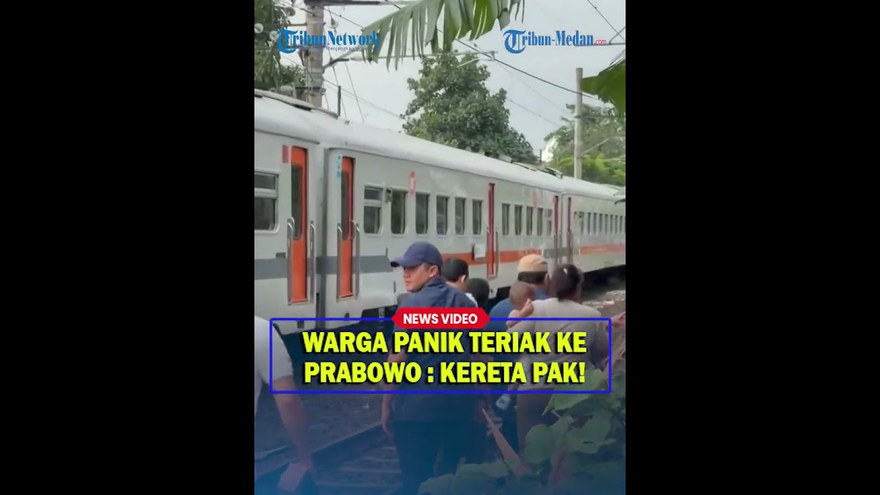 PRABOWO MENDADAK Datangi Pemukiman di Pinggi Rel Kereta Api