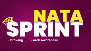 NATA MINI SPRINT | DRAWING | ARCH AWARENESS  | NATA MARATHON | NATA 2024 #nata #nata2024