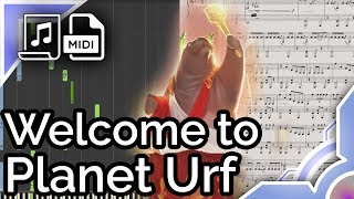 Welcome to Planet Urf - League of Legends (Synthesia Piano Tutorial)