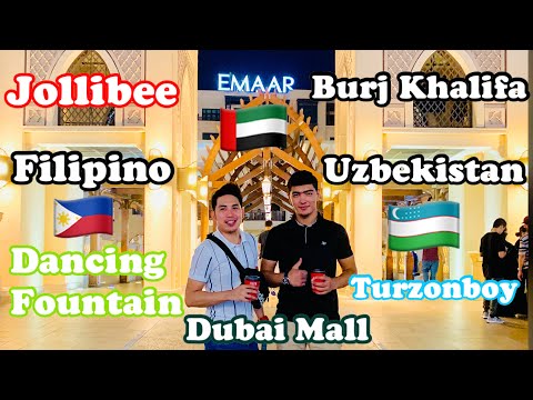 Exploring Dubai Mall ft. Turzonboy (Uzbekistan) | Gino Mendoza