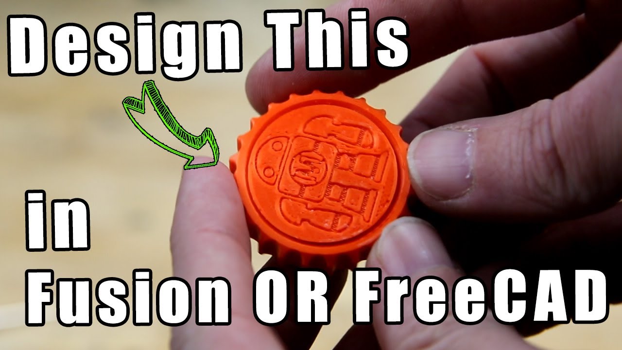 CAD tutorial: Design a print in place Maker Coin in Fusion and FreeCAD