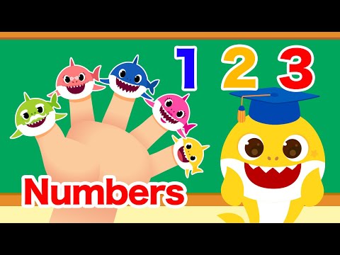 Finger Family and Learn Numbers for Kids | 15-Minute Learning with Baby Shark