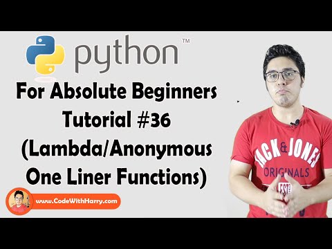 Anonymous Lambda Functions In Python | Python Tutorials For Absolute Beginners In Hindi 36