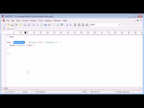 Beginner PHP Tutorial 27 for Loop