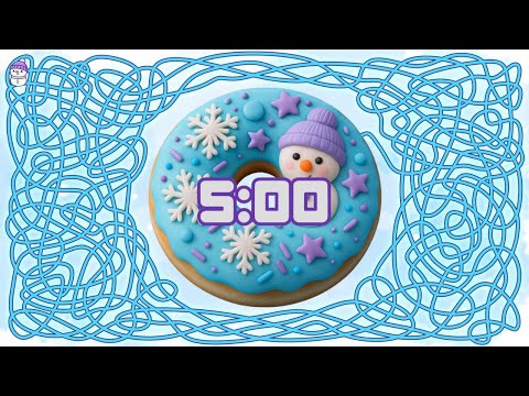 ❄️🍩 5 Minute Timer Bomb – WINTER DONUT COUNTDOWN SURPRISE⏳✨