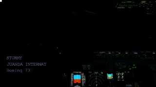 preview picture of video 'STORMY TAKEOFF (JUANDA INTERNATIONAL AIRPORT 'WARR')'