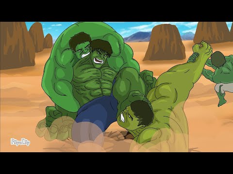 HULK vs HULK vs HULK (Full part) Hulk verse / flipaclip animation