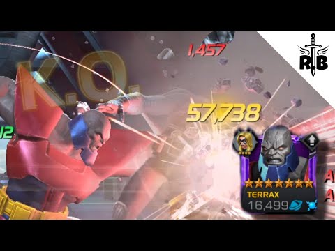 7star Terrax vs RoL Winter Soldier || MCOC Damage Showcase