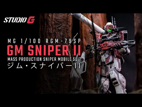 CUSTOM BUILD GUNPLA | GM SNIPER II + DIORAMA FOR PHOTOGRAPHY