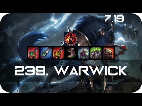 Warwick Jungle vs Jax Season 7 s7 Patch 7.19 2017 Gameplay Guide Build Normals