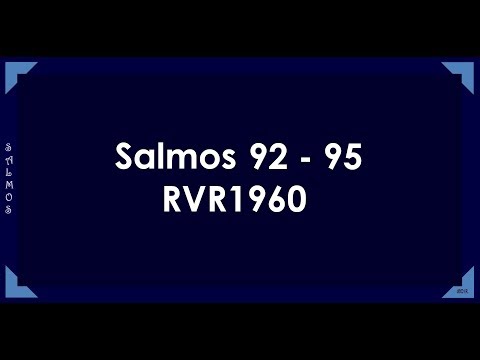 The Bible in a Year/Psalms 92-95 (Audio, Lyrics Day 244)