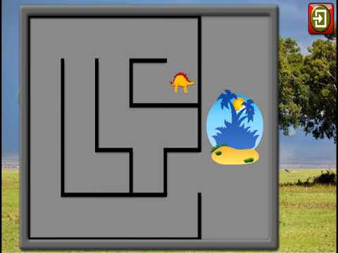 Çocuklar İçin Dinazor - Stegosaurus Dinazor Labirent Oyunu