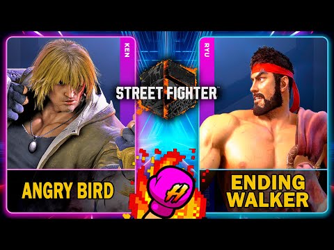 Street Fighter 6 🥊 Angrybird (KEN) VS Ending Walker (RYU) 🥊 スト6  🥊 SF6 🥊