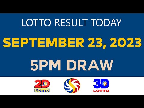 Lotto Result Today SEPTEMBER 23 2023 5pm Ez2 Swertres 2D 3D 6D 6/42 6/55 PCSO