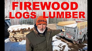 FIREWOOD LOGS LUMBER AND FAT CATS!