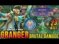 2x MANIAC 23 Kills Granger PRIME Skin Brutal Damage Build Top 1 Global Granger MLBB