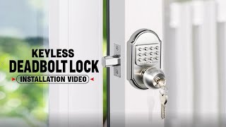 Elemakelocks MKD-001 Installation Video. Mechanical Deadbolt Door Lock.