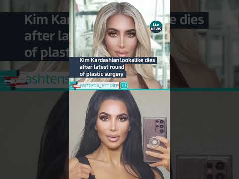 Kim Kardashian lookalike dies after latest round of plastic surgery #itvnews #kimkardashian