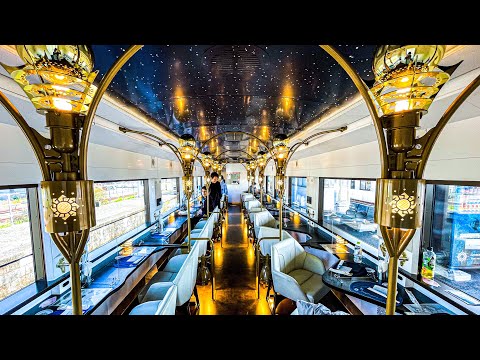 , title : 'Luxury sightseeing train running through the nature-rich Japanese countryside'