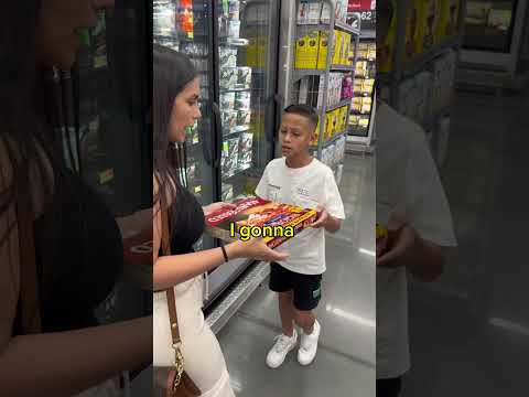 Dad wanted to buy junk food, son tells on him and this happens #shorts