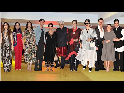 Shabana Azmi 75th Birthday Party Video- Hrithik, Preity, Rekha, Madhuri, Vidya, Urmila, Karan, Javed